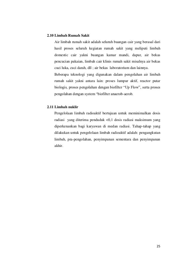 Makalah pengolahan air limbah Makalah pengolahan air limbah