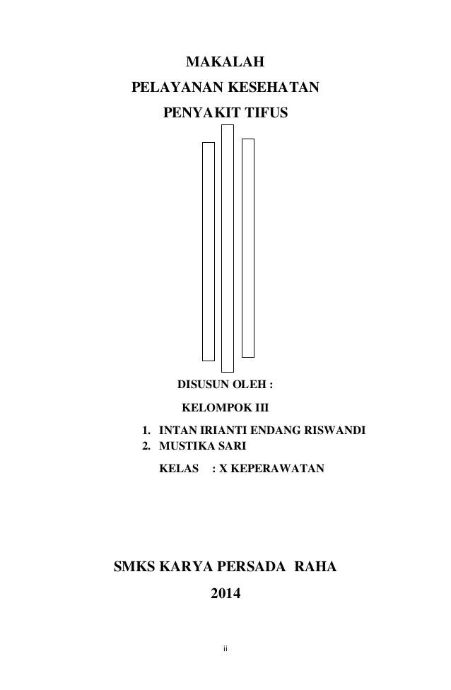 Makalah penyakit tifus