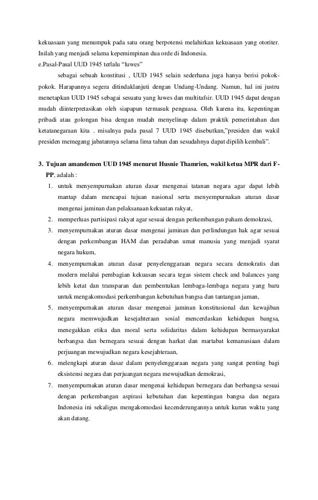 Makalah Penyebab Dan Kosekuensi Terjadinya Perubahan Konstitusi Makalah Penyebab Dan Kosekuensi Terjadinya Perubahan Konstitusi
