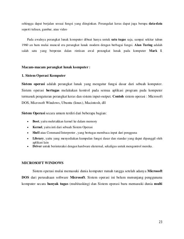 Makalah Perangkat Keras Perangkat Lunak Lengkap