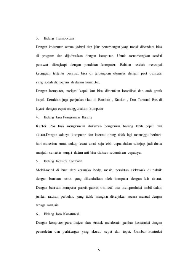 Makalah Peran Komputer Bagi Masyarakat