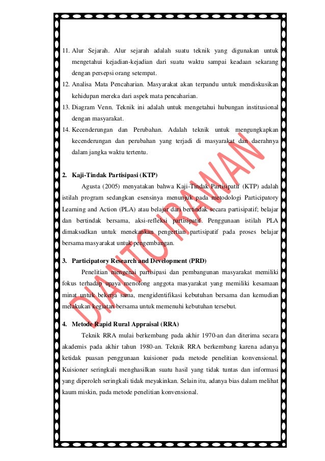 Makalah Perencanaan Pembangunan Tentang Partisipasi Masyarakat Dalam