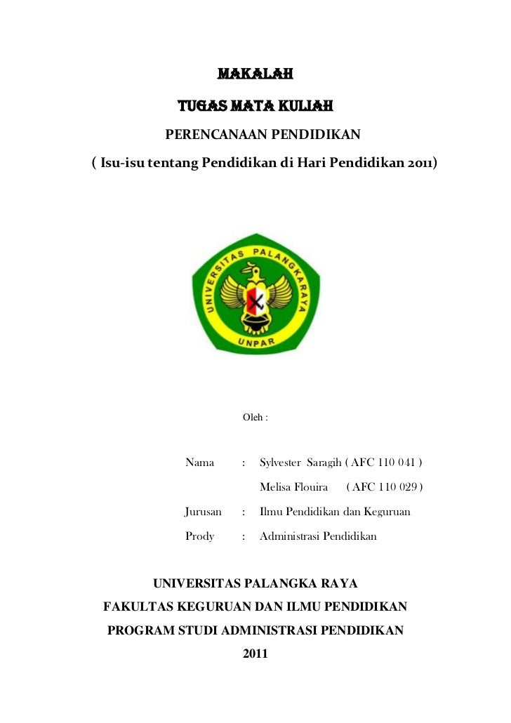 Makalah perencanaan pendidikan 2011
