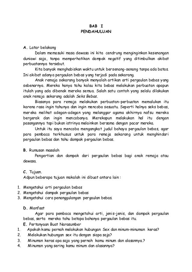 Apa Itu Pergaulan Bebas Rumah Belajar Siswa