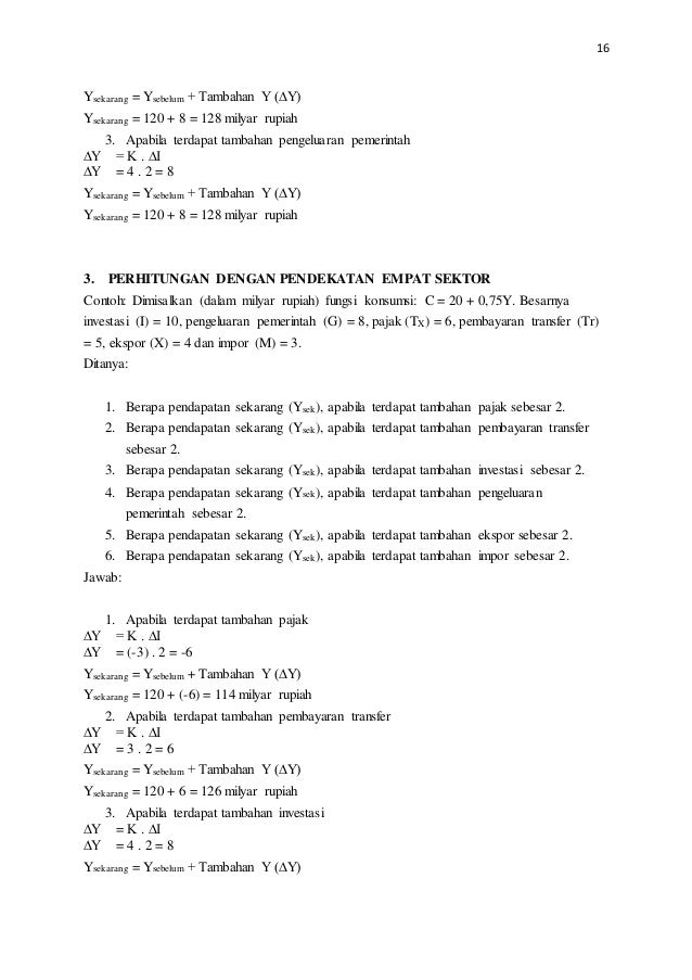 Makalah perhitungan pendapatan nasional