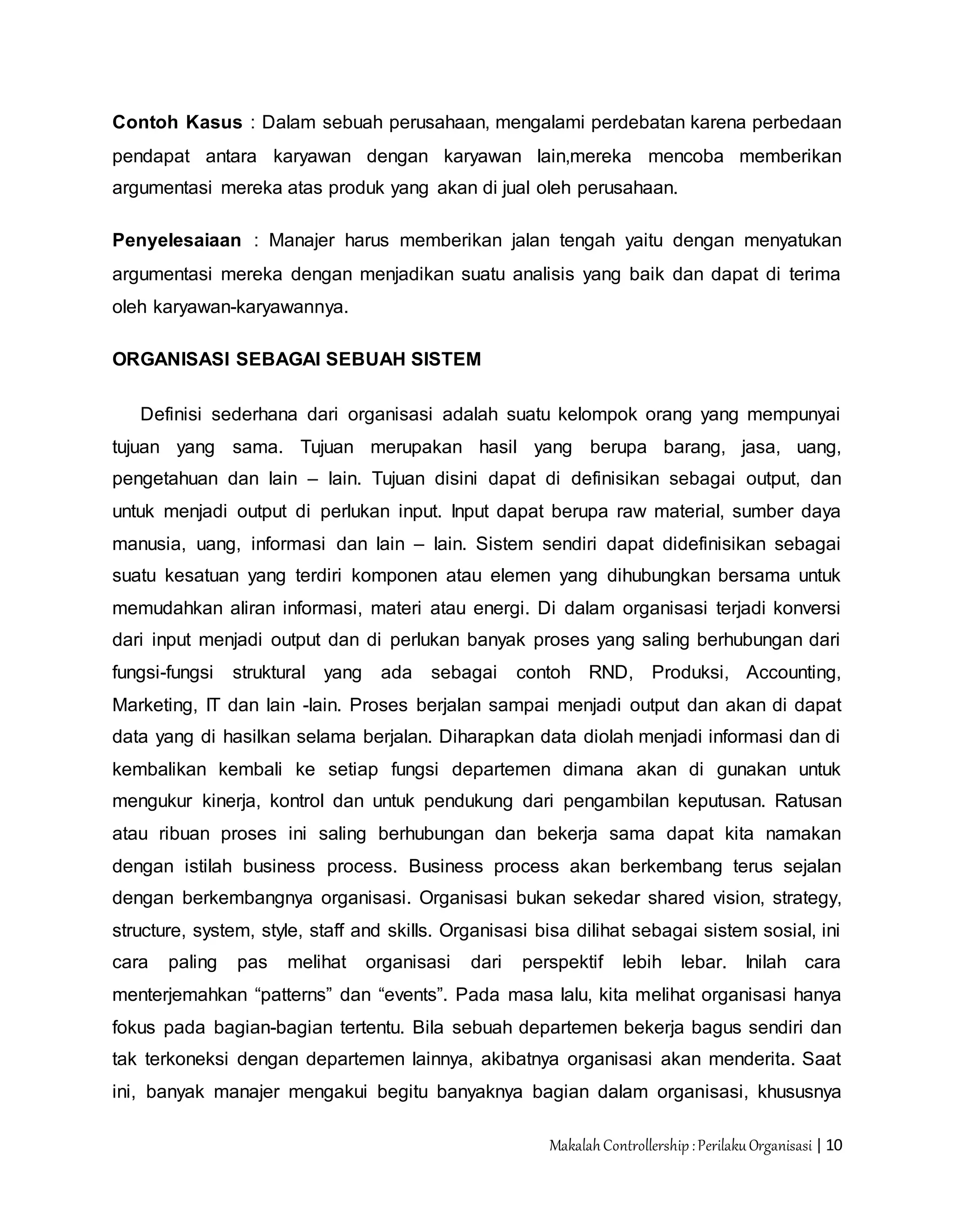 Makalah Prilaku Organisasi | DOCX