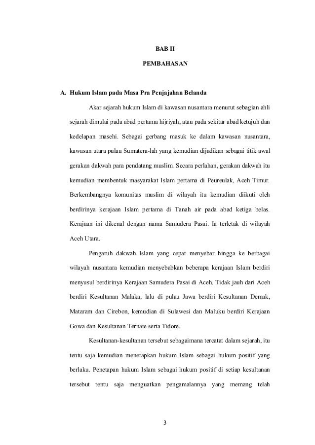 Makalah Perkembangan Hukum Islam Di Indonesia