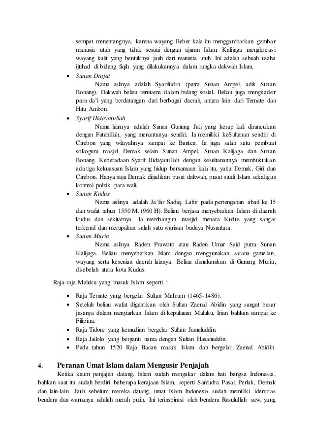 Makalah Perkembangan Islam di Indonesia