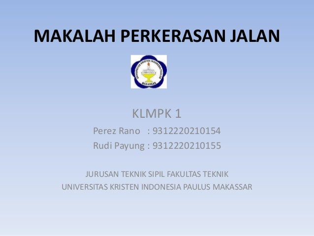 Makalah Perkerasan Jalan