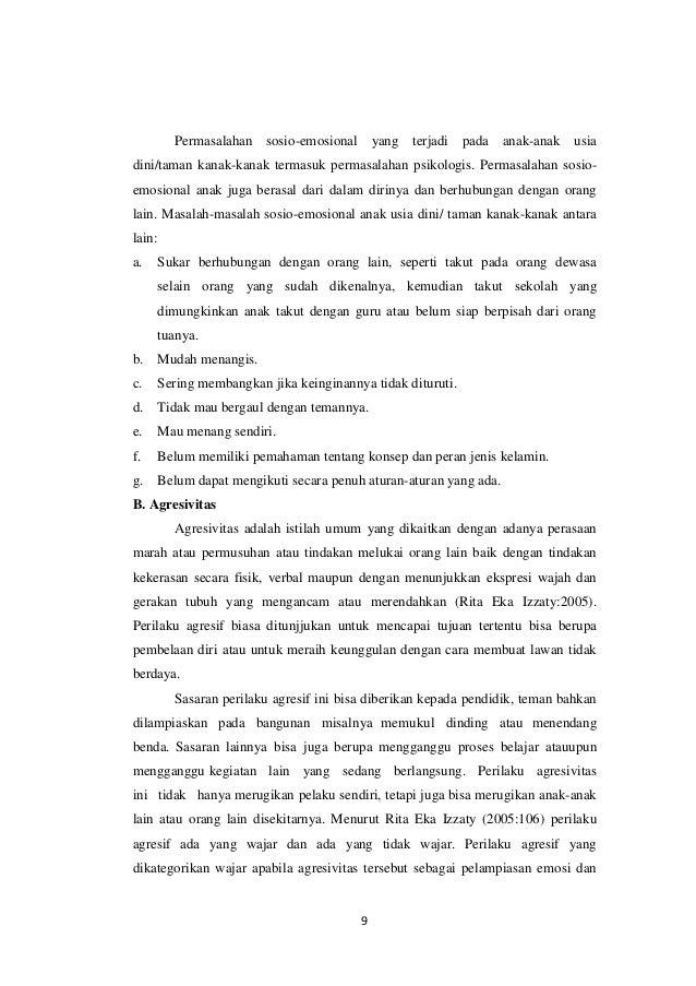 Makalah Problematika Pendidikan Anak Usia Dini Terkait