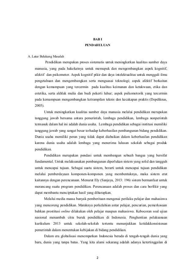 Makalah Permasalahan Pendidikan Di