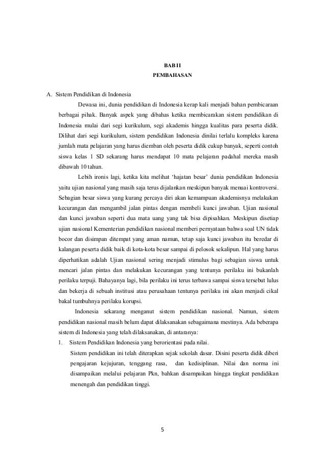 Makalah Permasalahan Pendidikan Di