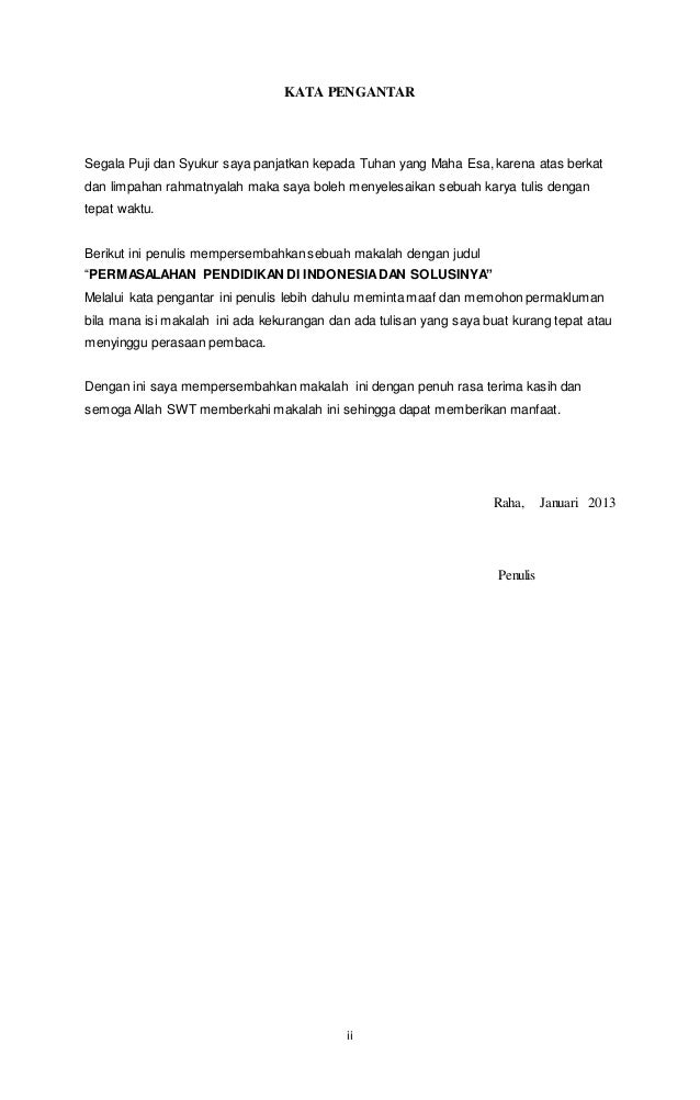Makalah Permasalahan Pendidikan Di Indonesia Dan Solusinya