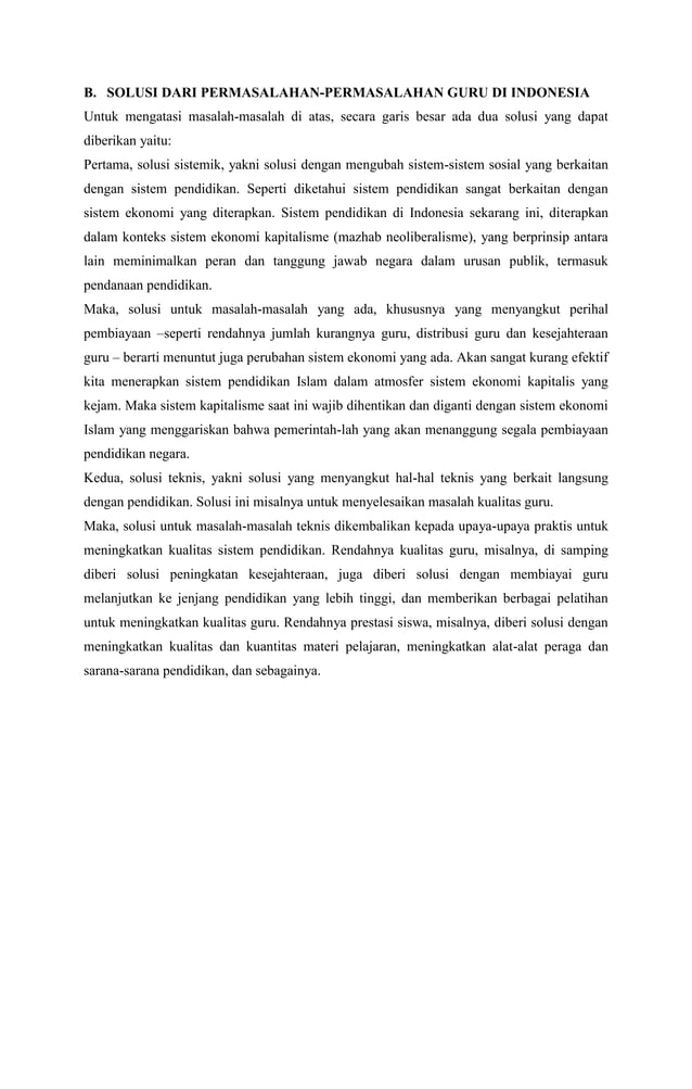Makalah permasalahan pendidikan di indonesia dan solusinya PDF
