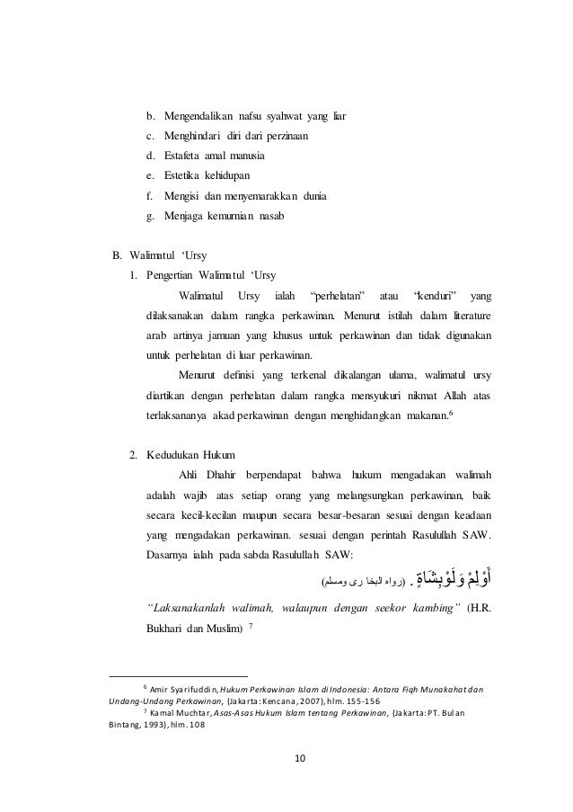 Makalah pernikahan dan walimatul usry