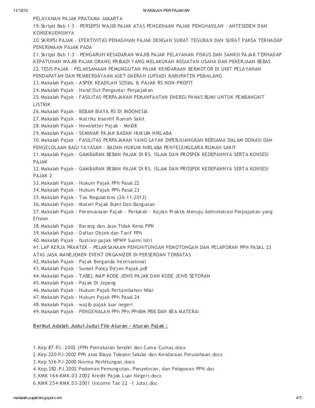 ringkasan kejadian pasal 11 Kumpulan Makalah Perpajakan di blog http makalah pajak ringkasan kejadian pasal 11 Kumpulan Makalah Perpajakan di blog http makalah pajak