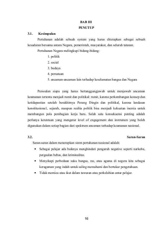 Contoh Makalah Tentang Sistem Pertahanan Dan Keamanan Negara Republik Indonesia