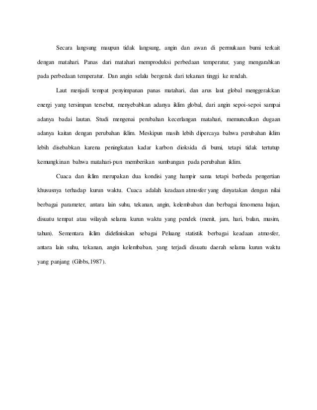 Makalah Perubahan Iklim Makalah Perubahan Iklim