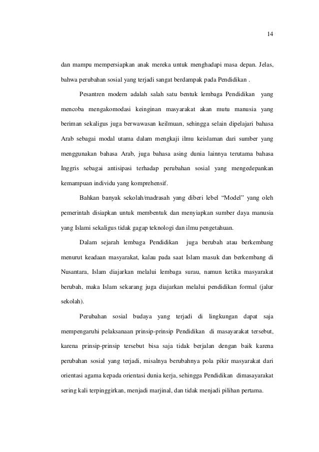 Makalah Perubahan Sosial Masyarakat Terhadap Pendidikan