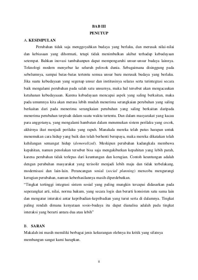 Makalah Perubahan Sosial Yogyakarta