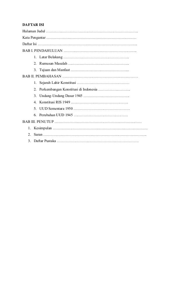 Makalah Perubahan Uud