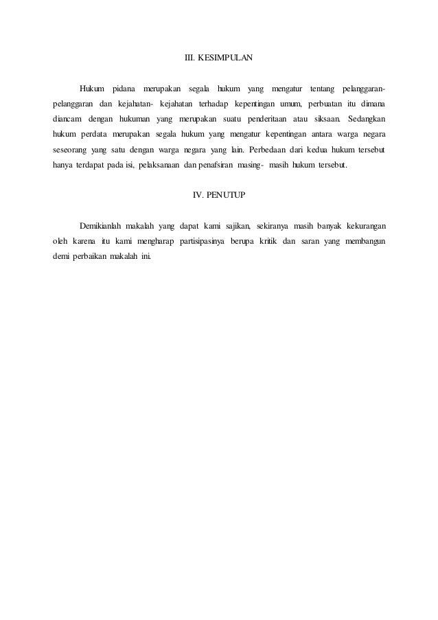 Makalah Pidana