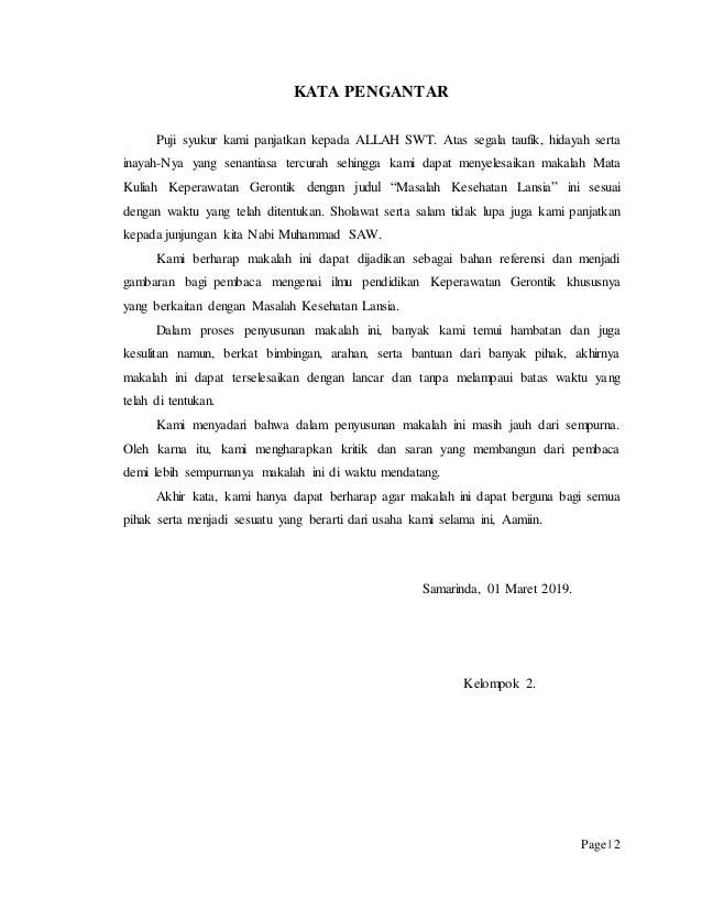 Contoh Makalah Tak Keperawatan Gerontik Makalah Lengkap