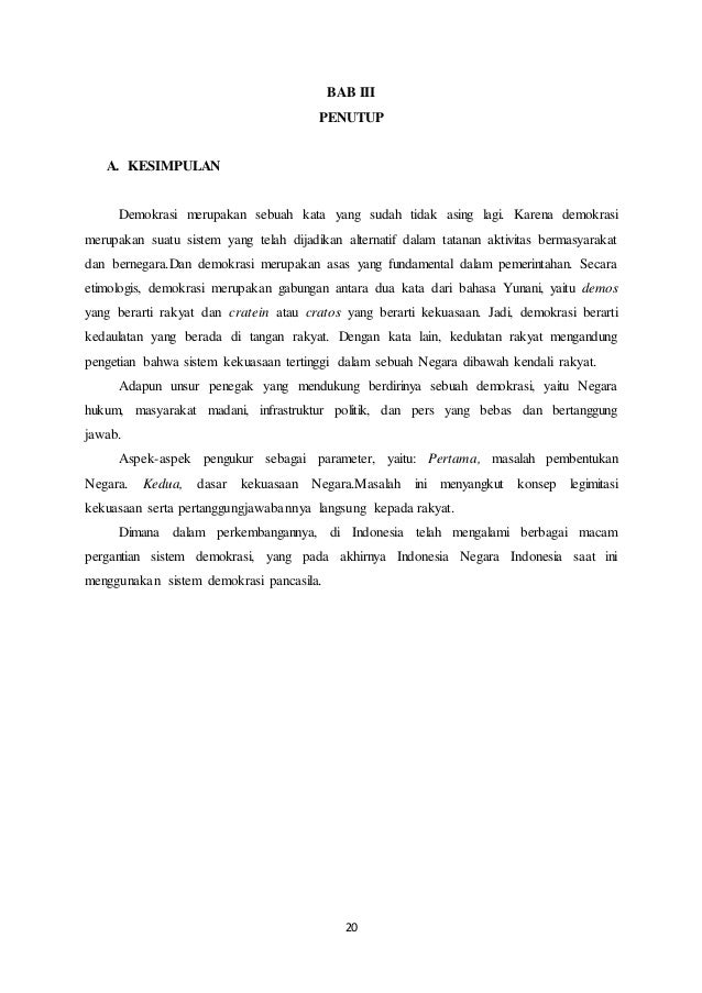 Makalah Pkn Tentang Demokrasi Islam Dan Barat
