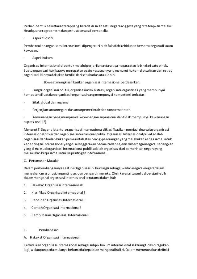 Makalah Organisasi Internasional