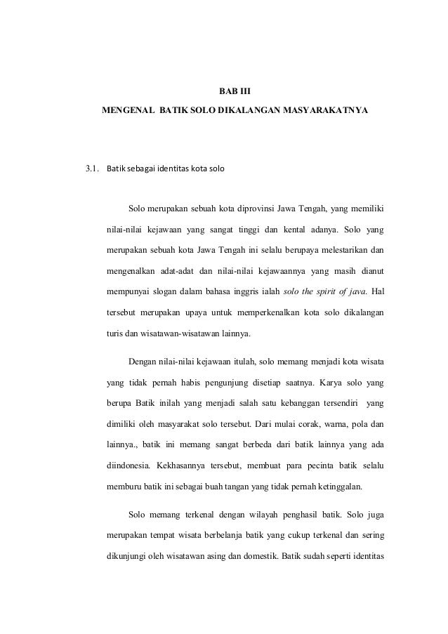 Budaya batik solo dikalangan masyarakatnya