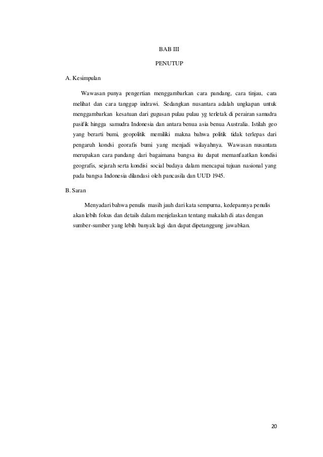 Wawasan Nusantara Sebagai Geopolitik Indonesia