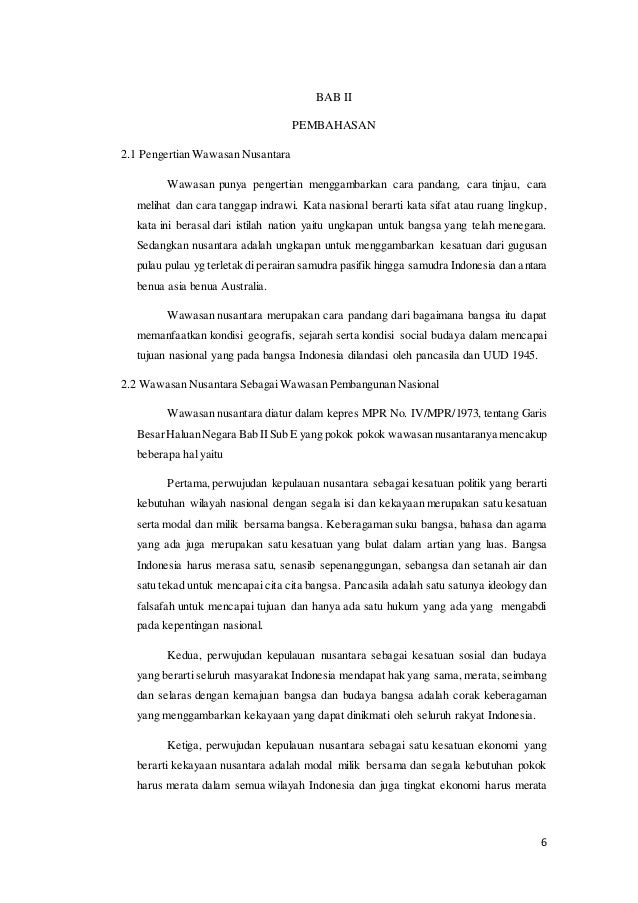 Wawasan Nusantara Sebagai Geopolitik Indonesia