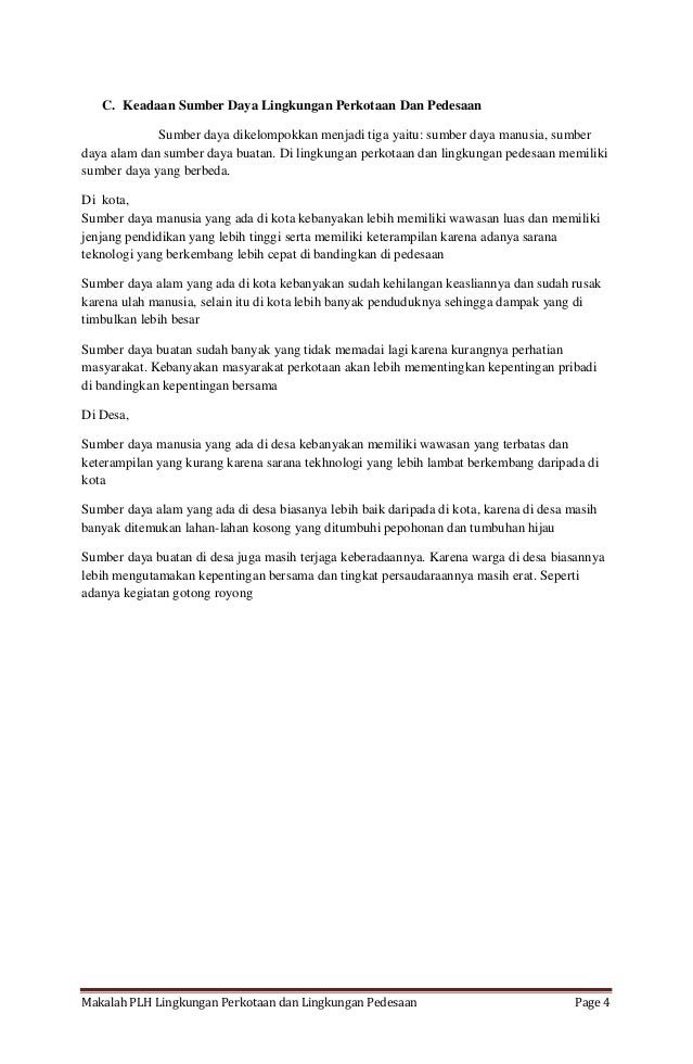 Contoh Gambar Lingkungan Pedesaan Arini Gambar