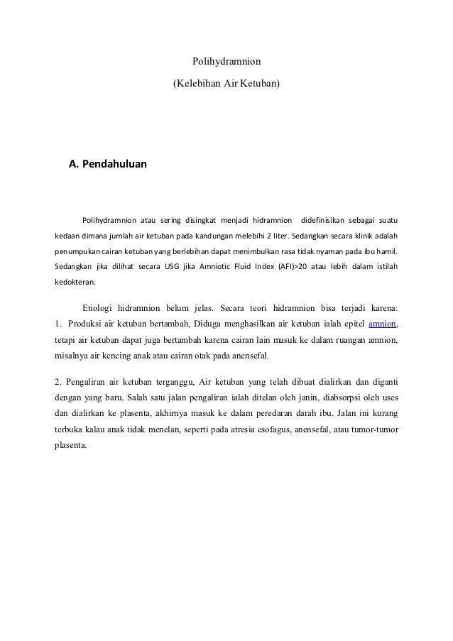 Makalah Polihydramnion