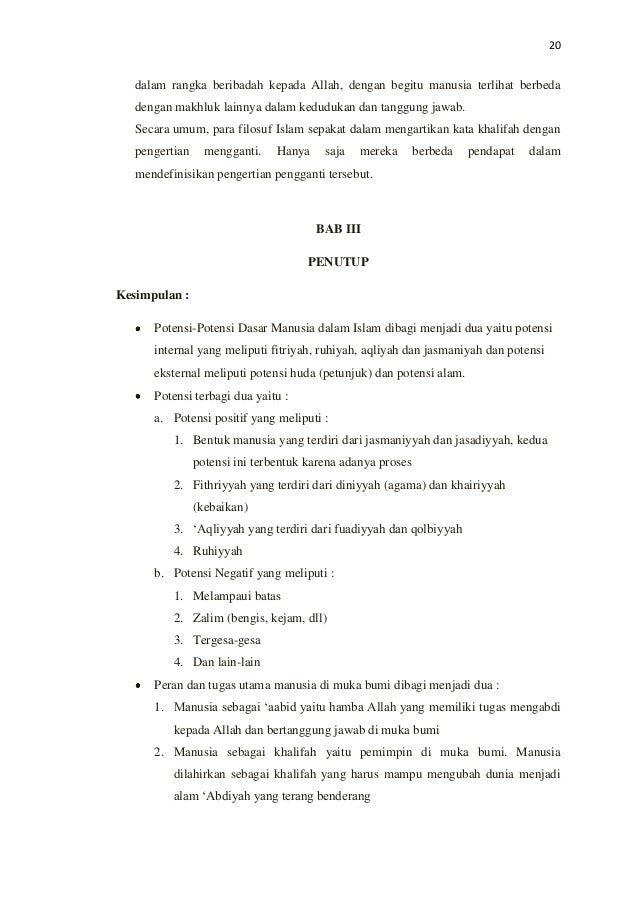 makalah potensi dasar manusia dan tugas manusia kel 1 makalah potensi dasar manusia dan tugas manusia kel 1