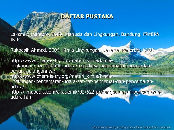 Makalah power point pencemaran udara