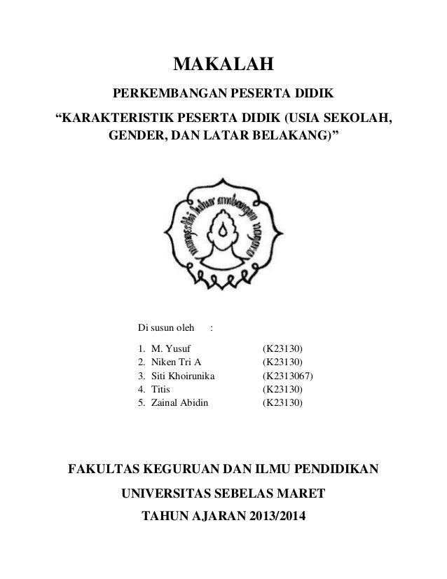 Makalah Perkembangan Peserta Didik Usia Sekolah Dasar