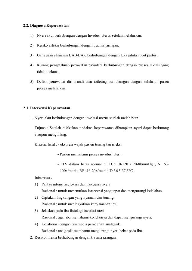 Makalah Post Partum