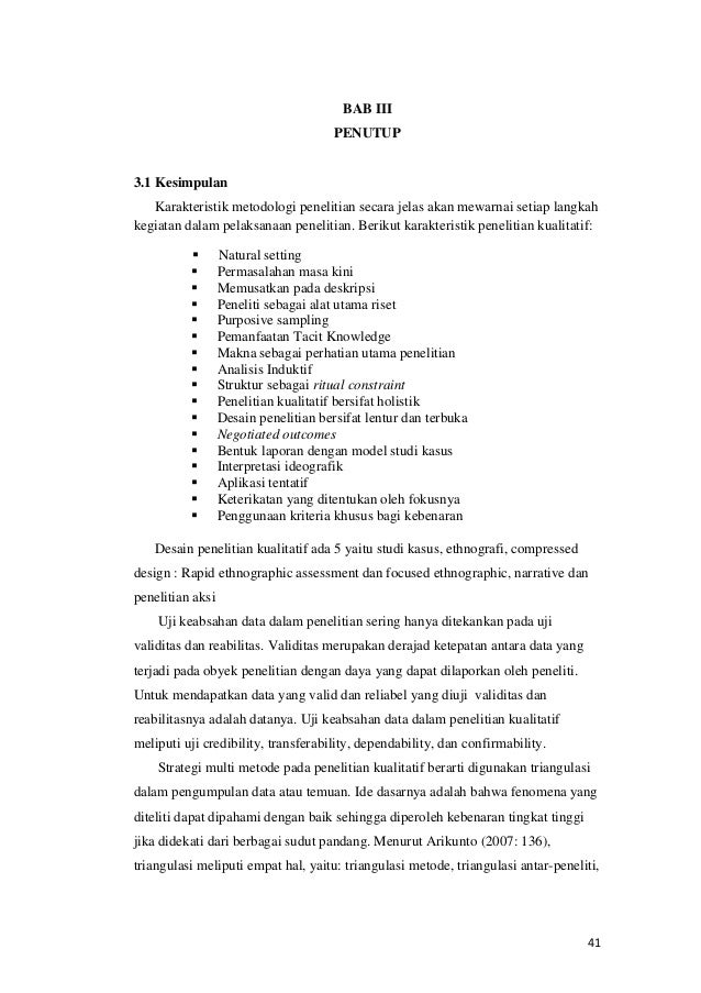 Contoh Soal Dan Materi Pelajaran 10 Contoh Kesimpulan Tesis Kualitatif