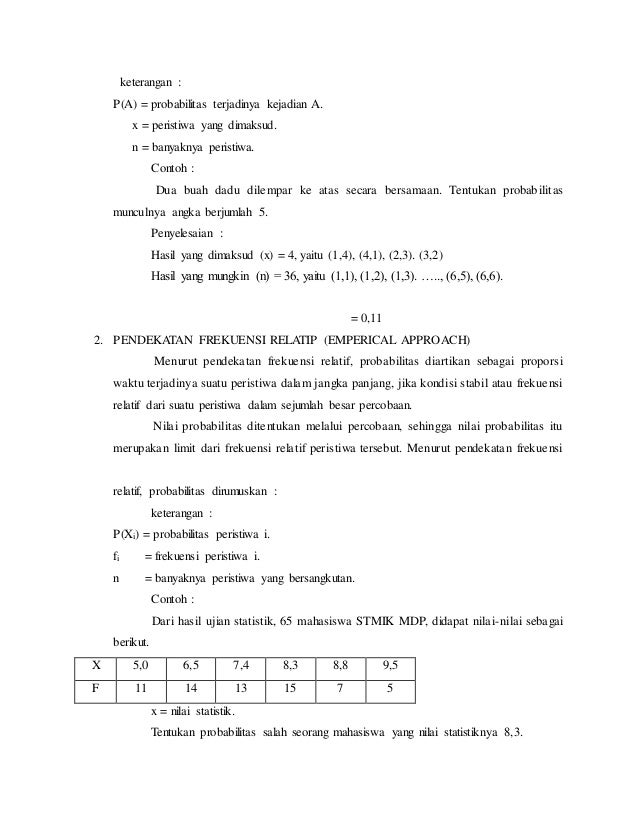 Makalah probabilitas