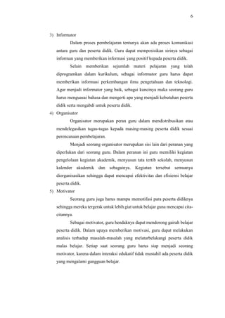 Problem Yang Dihadapi Problematika yang Dihadapi Guru Matematika | PDF