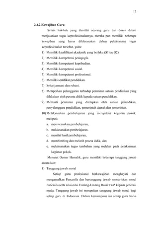 Problem Yang Dihadapi Problematika yang Dihadapi Guru Matematika | PDF