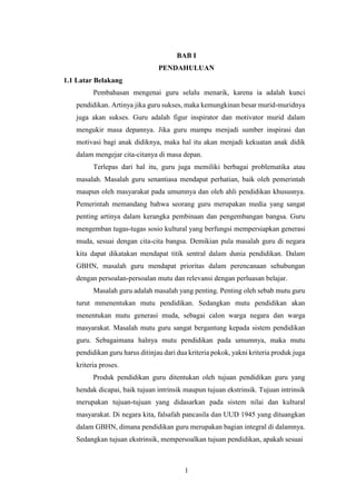 Problem Yang Dihadapi Problematika yang Dihadapi Guru Matematika | PDF