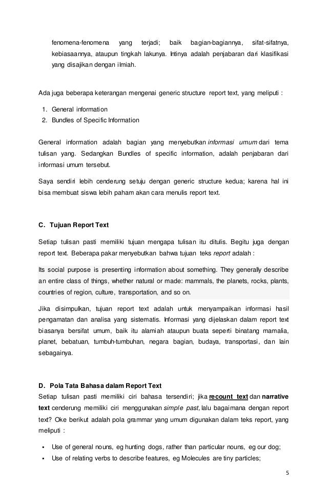 Makalah Procedure Text Dan Report Text V 3