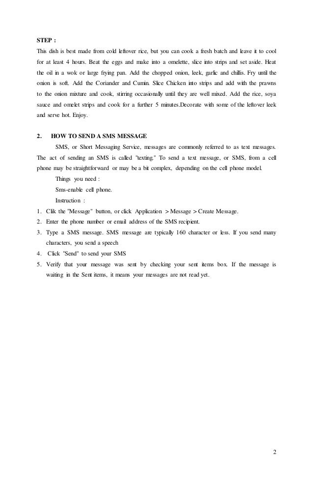 Makalah procedure text dan report text v.6