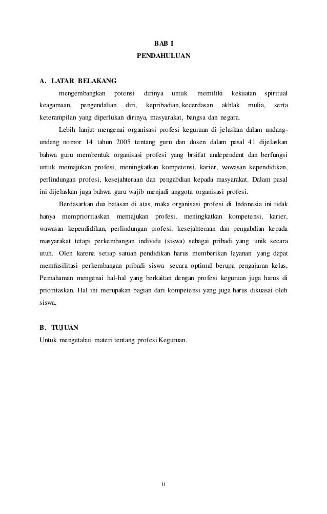 Makalah Profesi Keguruan