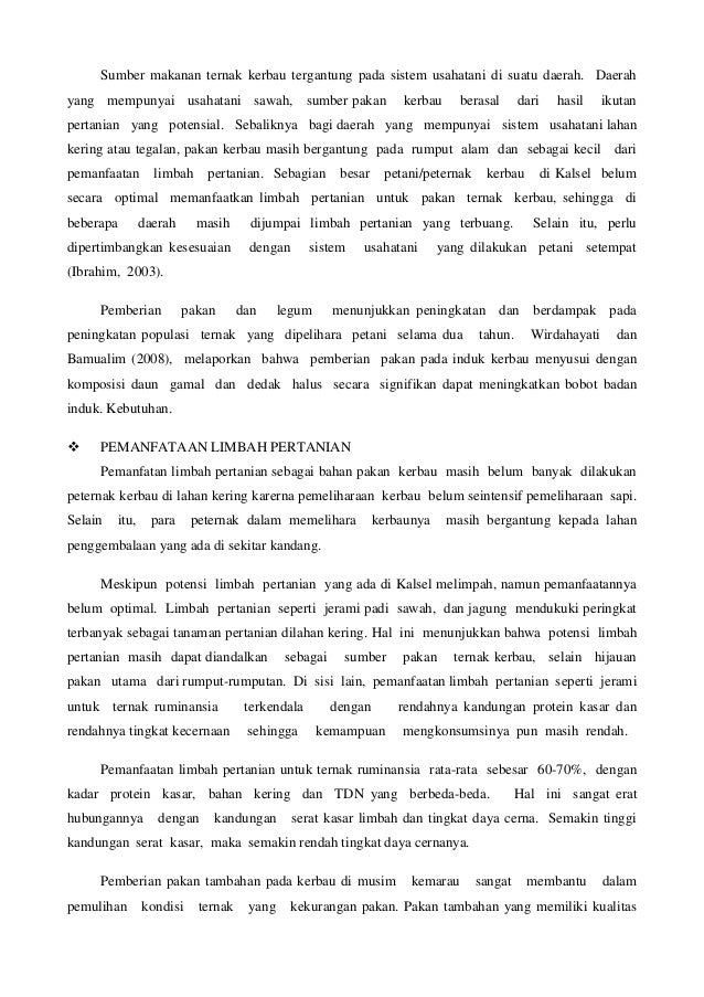 Makalah Program Pengembangan Peternakan Kerbau Di Kawasan Semi Arid B