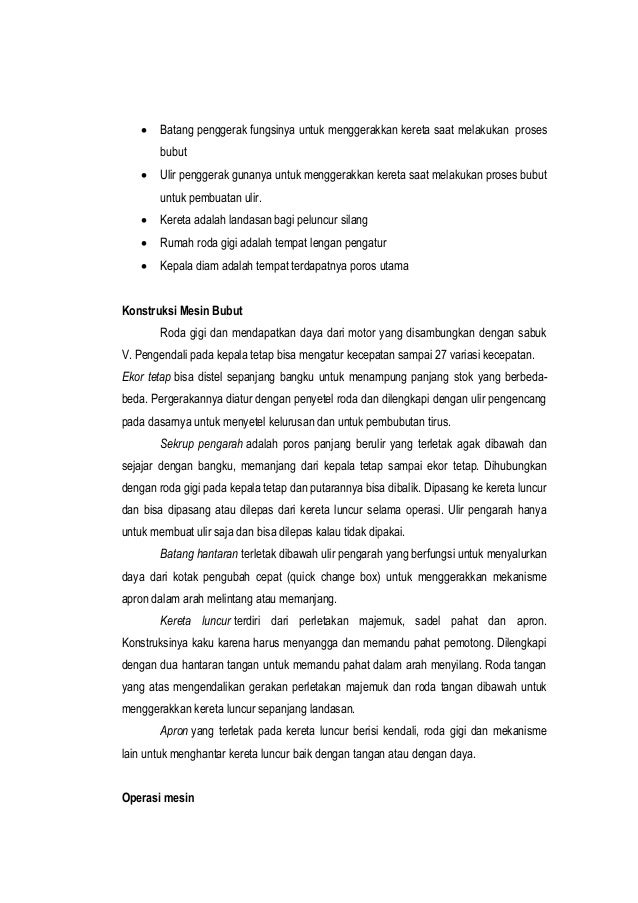 Berikut 12+ Makalah Tentang Mesin Bubut Pdf, Paling Dicari!