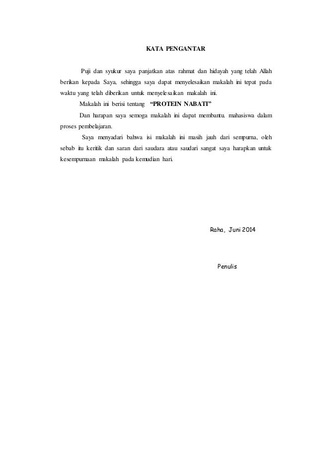 Makalah protein nabati