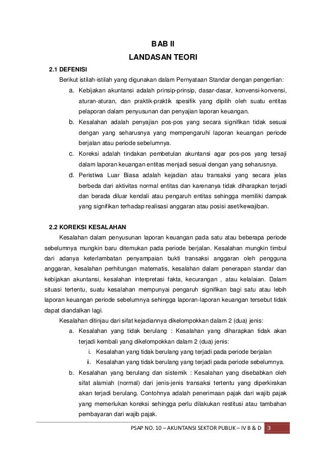 Makalah - PSAP NO. 10 KOREKSI KESALAHAN, PERUBAHAN 